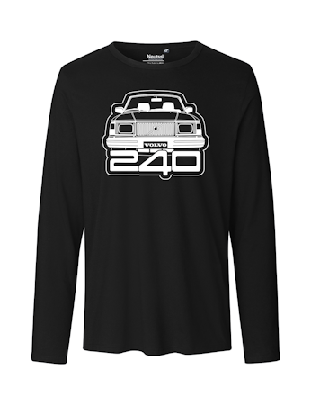 T-shirt LS herr: Volvo 240 front