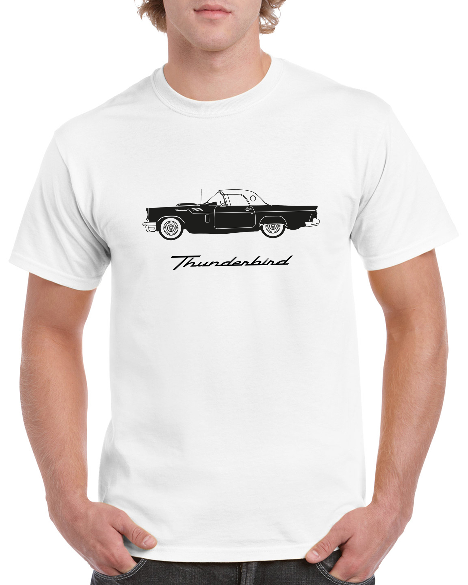 T-shirt herr: Ford Thunderbird