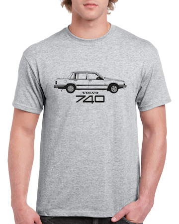 T-shirt herr: Volvo 740