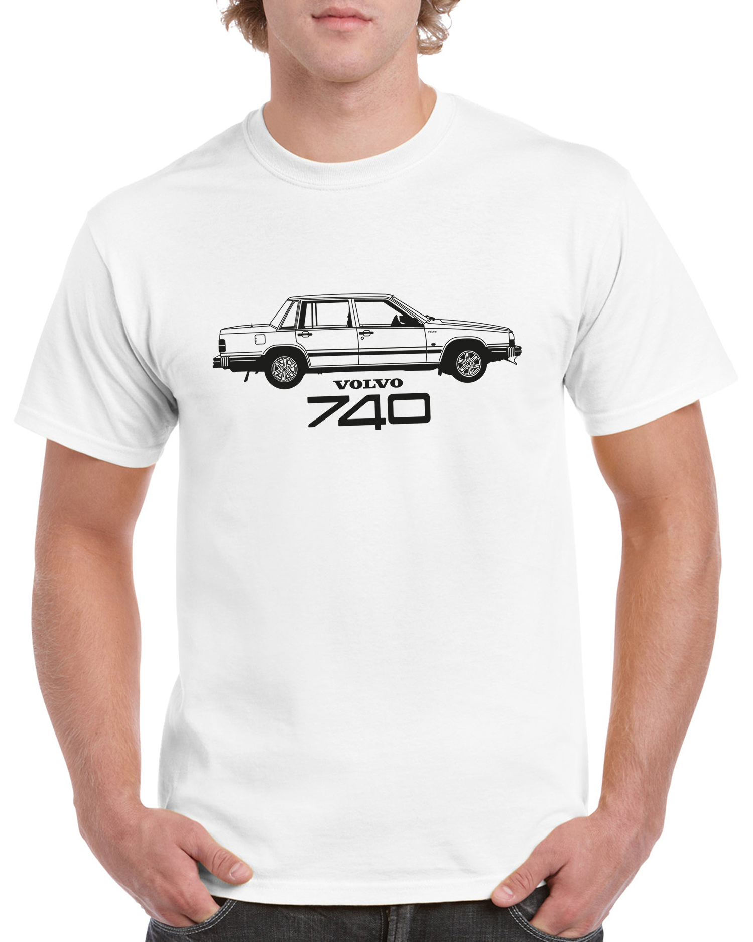 T-shirt herr: Volvo 740