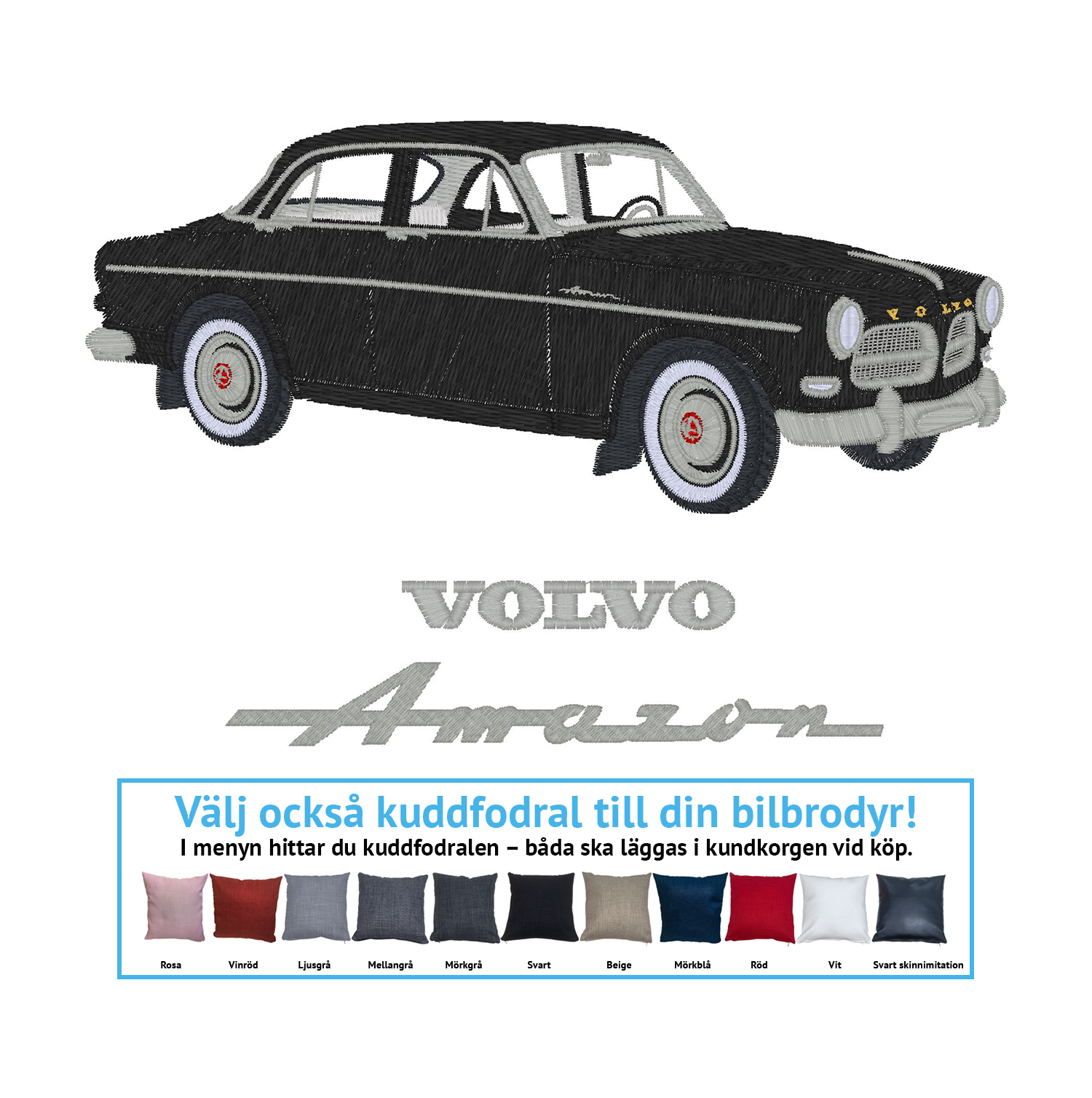 Volvo Amazon 122s, 1961 (alla färgkombinationer)