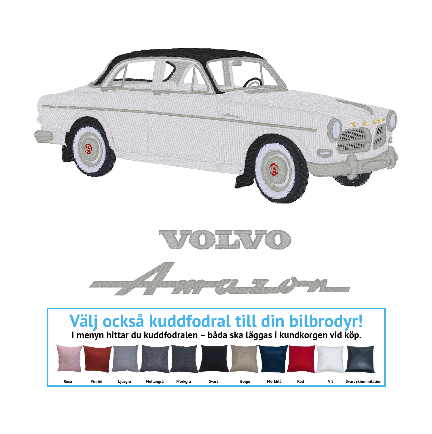 Volvo Amazon 122s, 1961 (alla färgkombinationer)