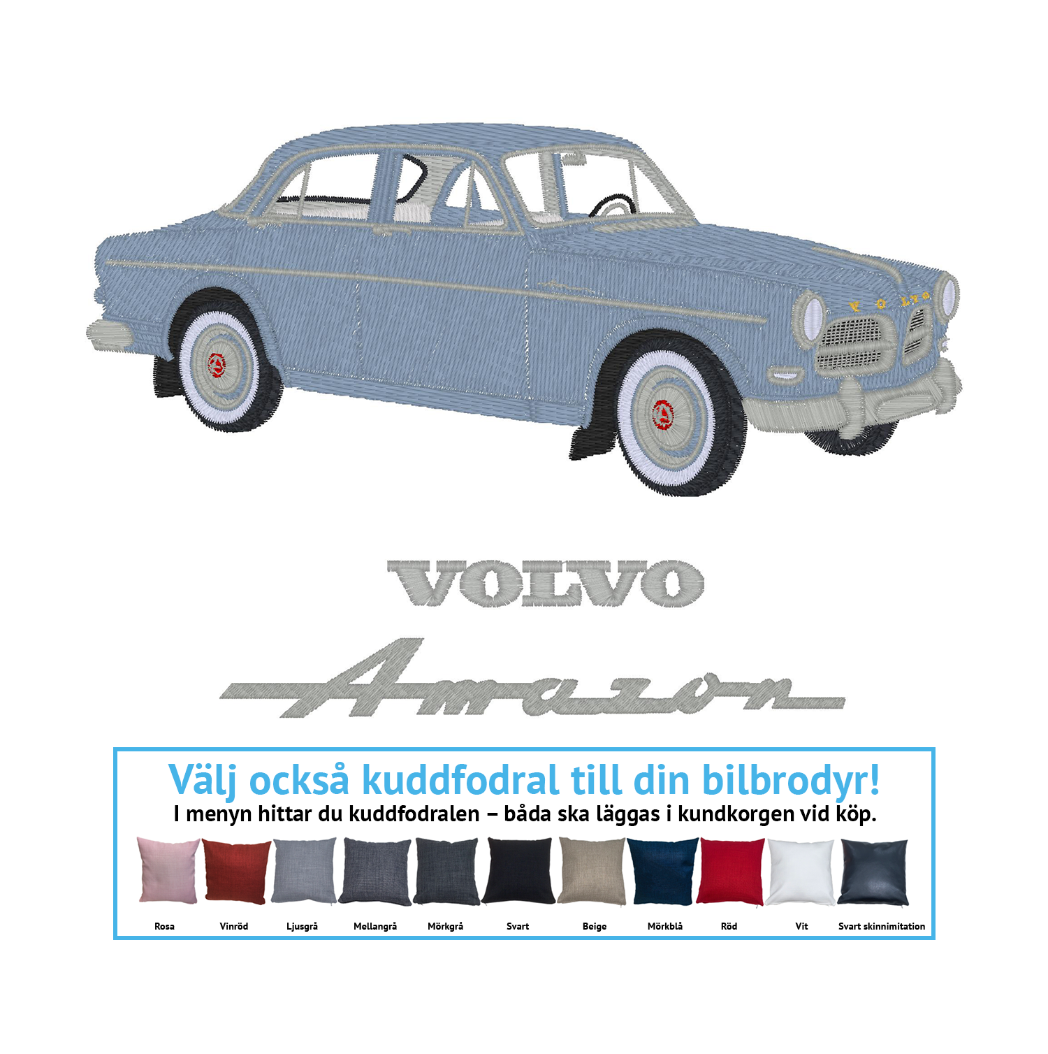 Volvo Amazon 122s, 1961 (alla färgkombinationer)