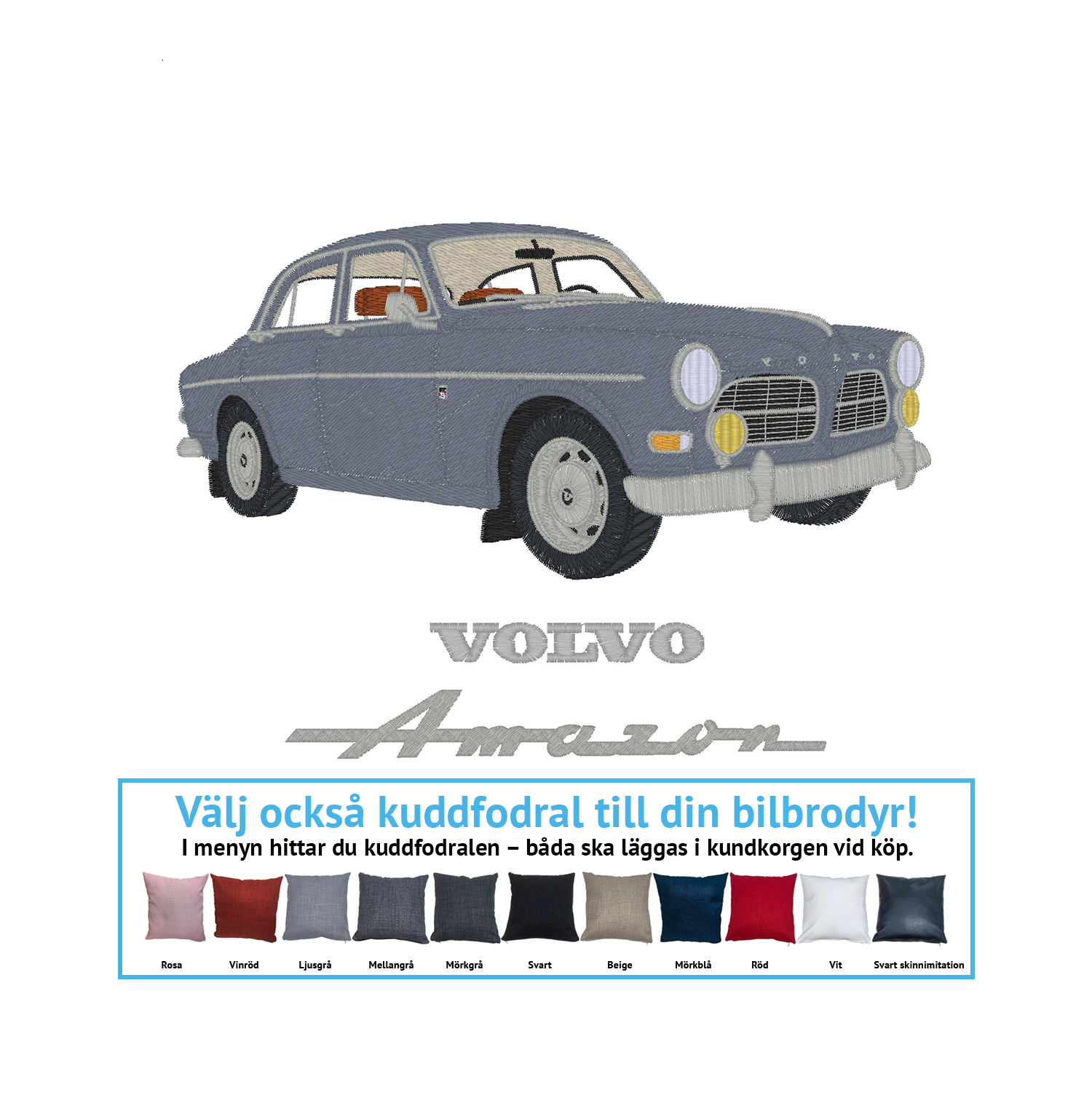 Volvo Amazon 122s 4D, 1966 (alla färgkombinationer)