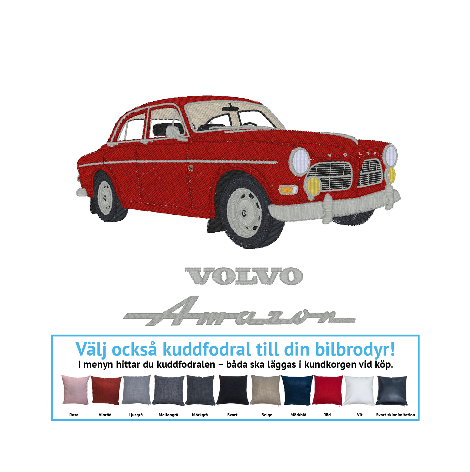 Volvo Amazon 122s 4D, 1966 (alla färgkombinationer)