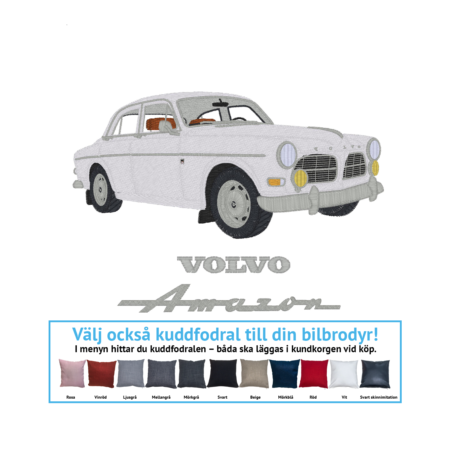 Volvo Amazon 122s 4D, 1966 (alla färgkombinationer)