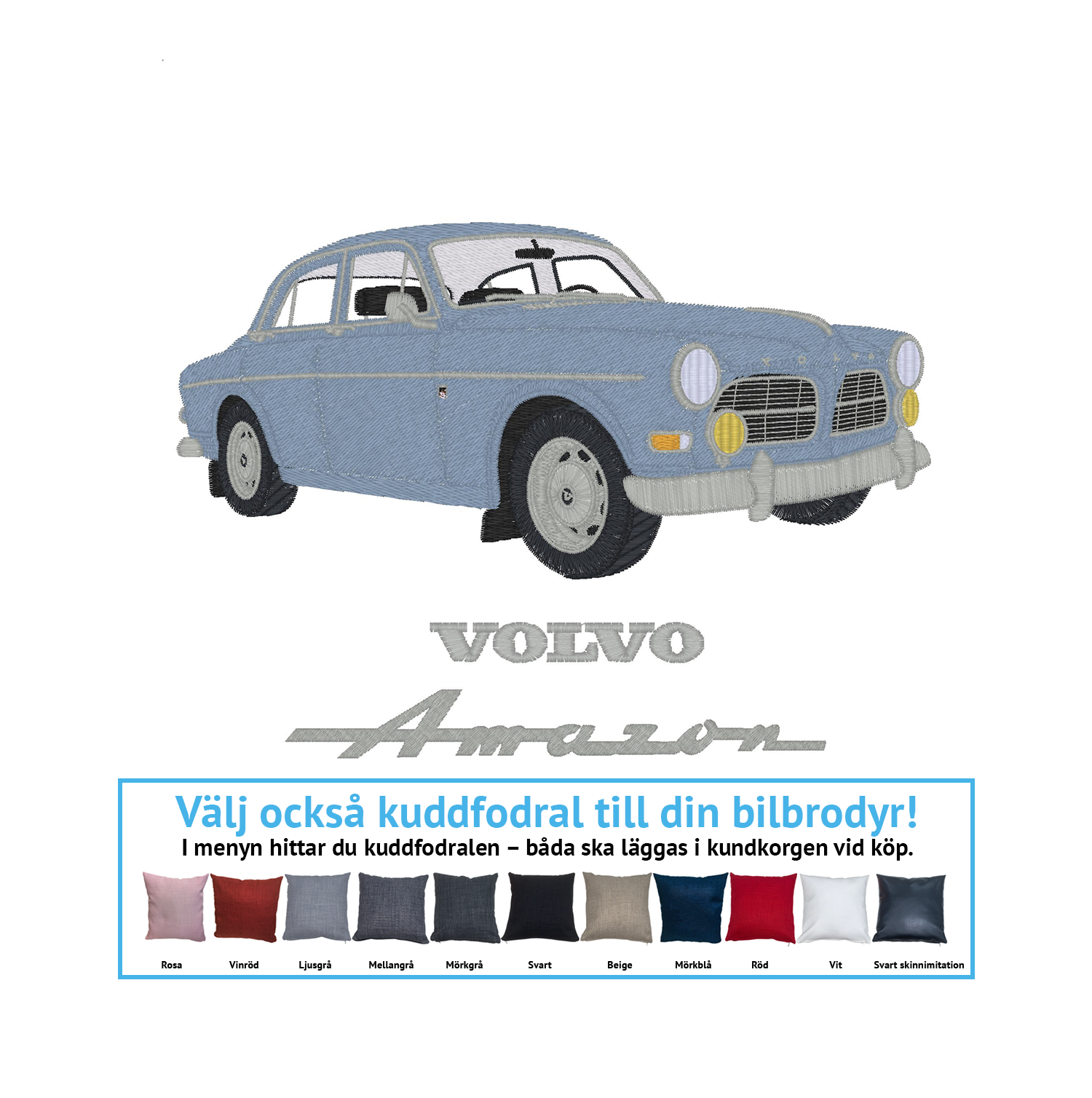 Volvo Amazon 122s 4D, 1966 (alla färgkombinationer)