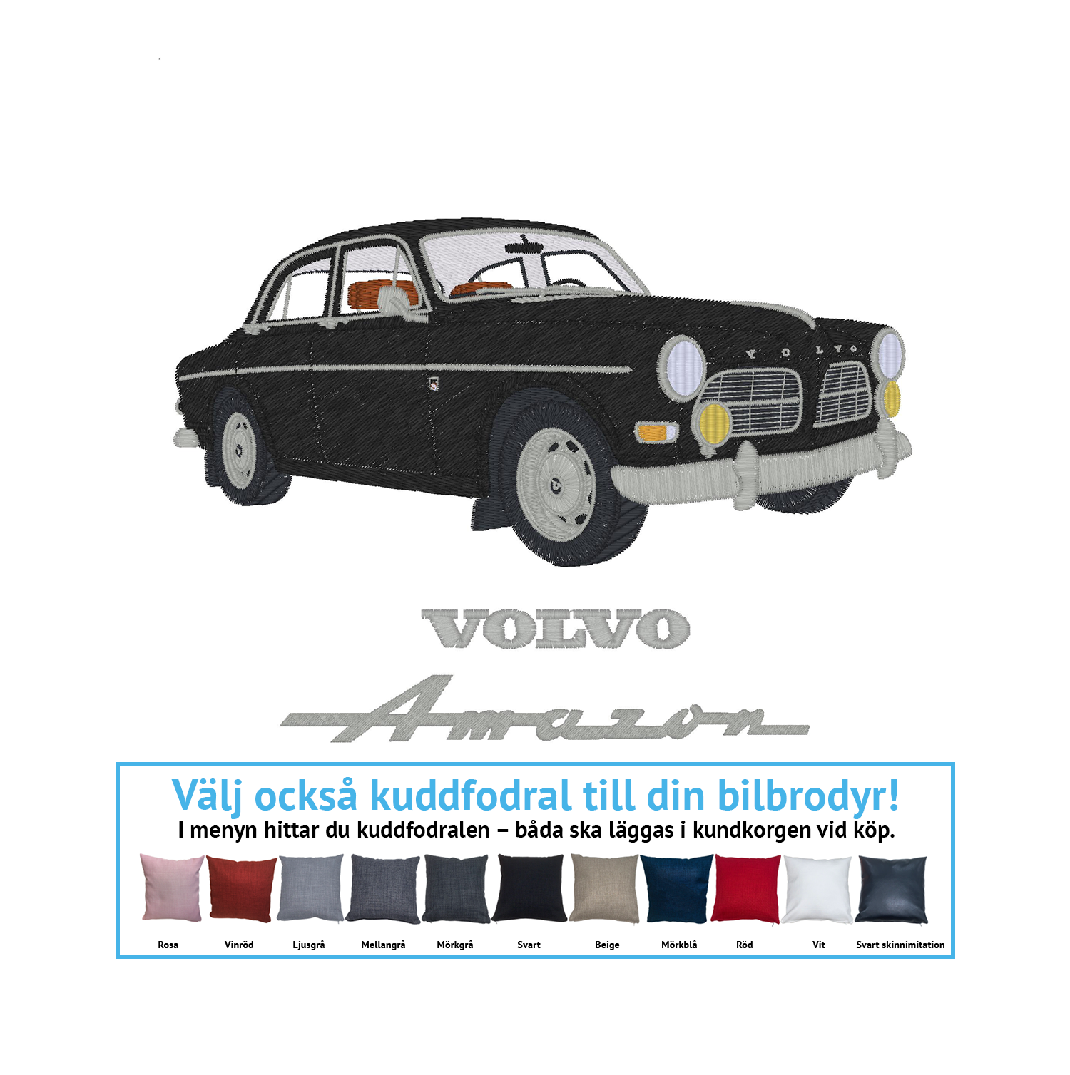 Volvo Amazon 122s 4D, 1966 (alla färgkombinationer)