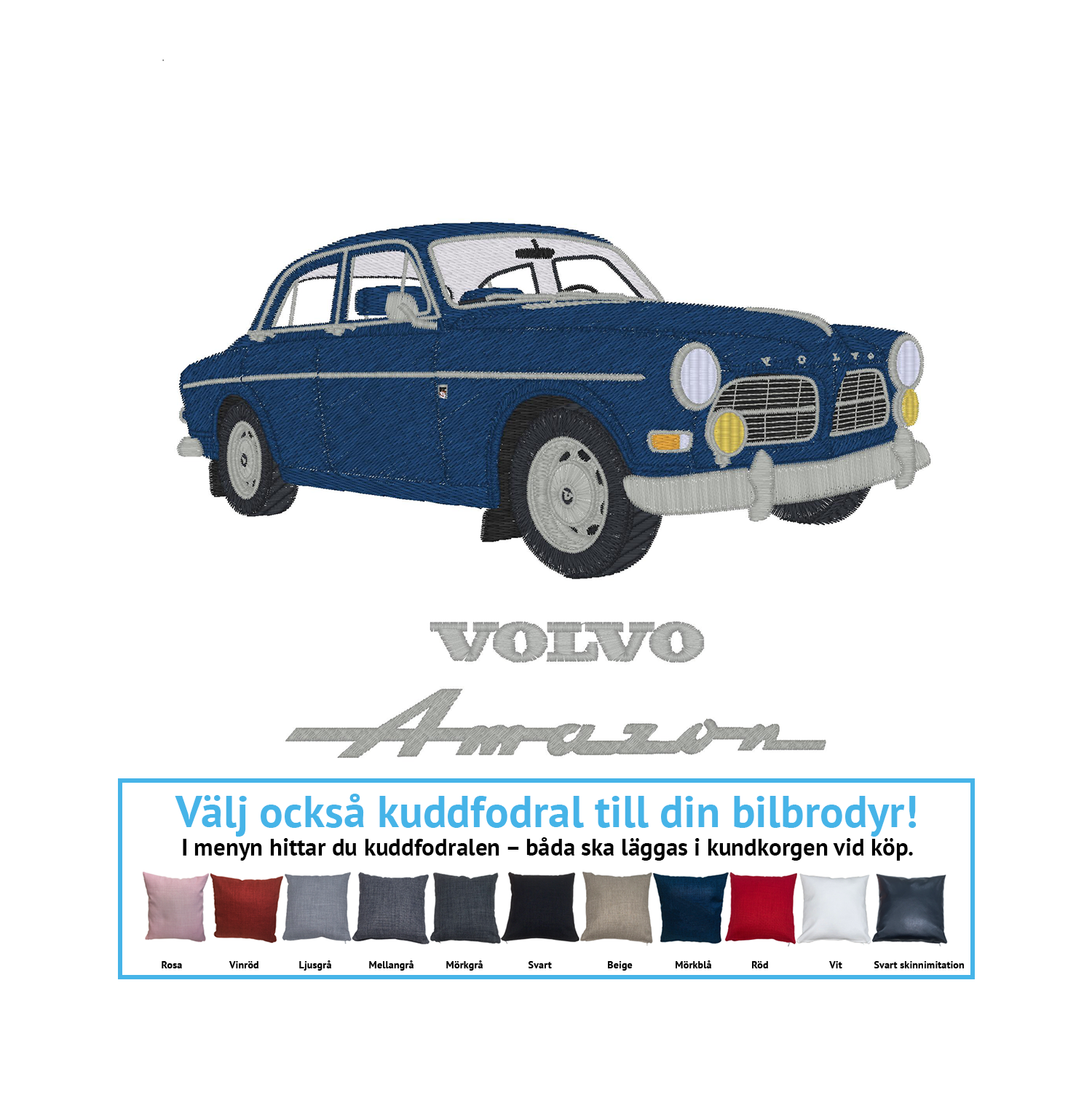 Volvo Amazon 122s 4D, 1966 (alla färgkombinationer)