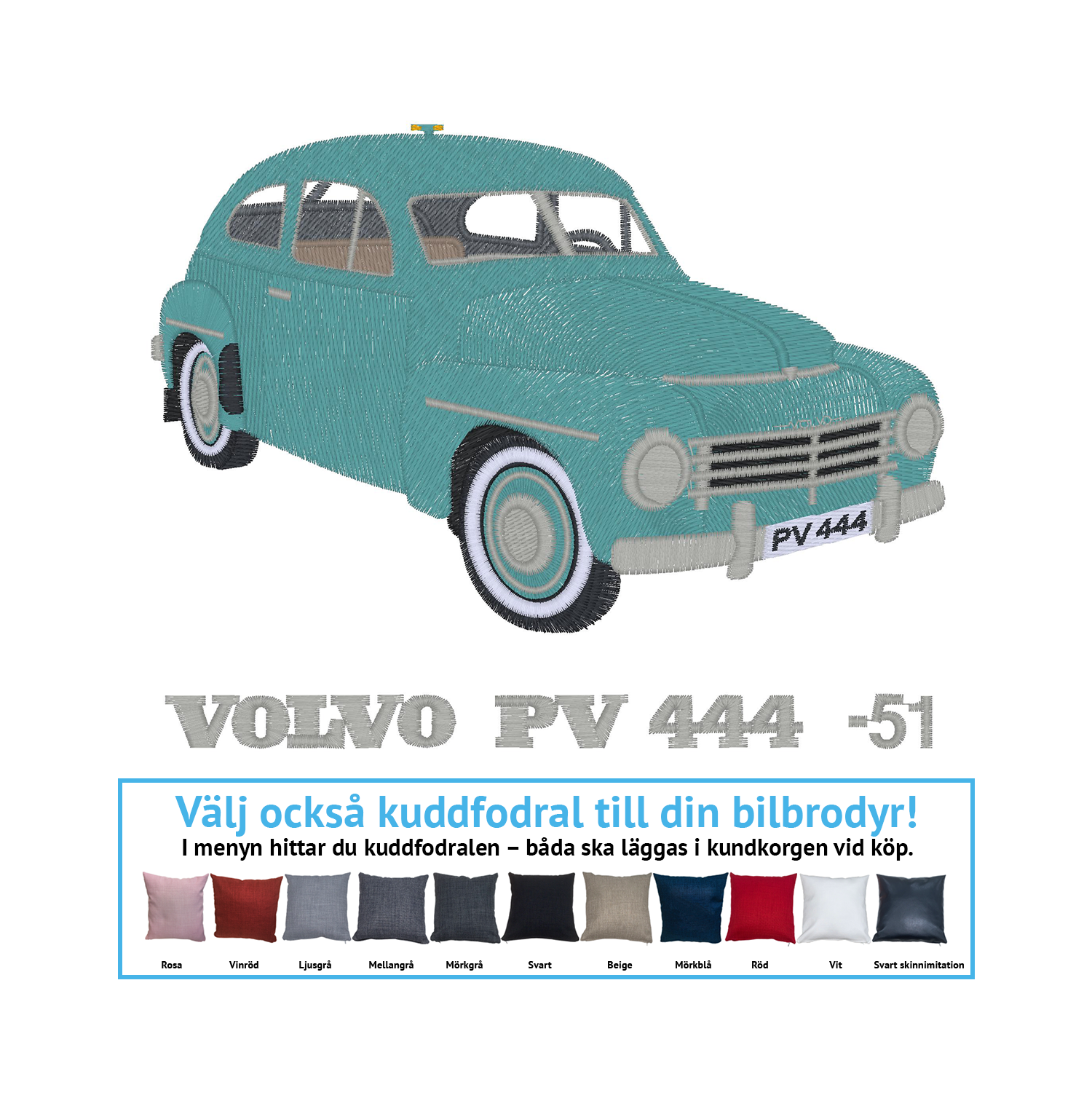 Volvo PV 444 takgök, 1951
