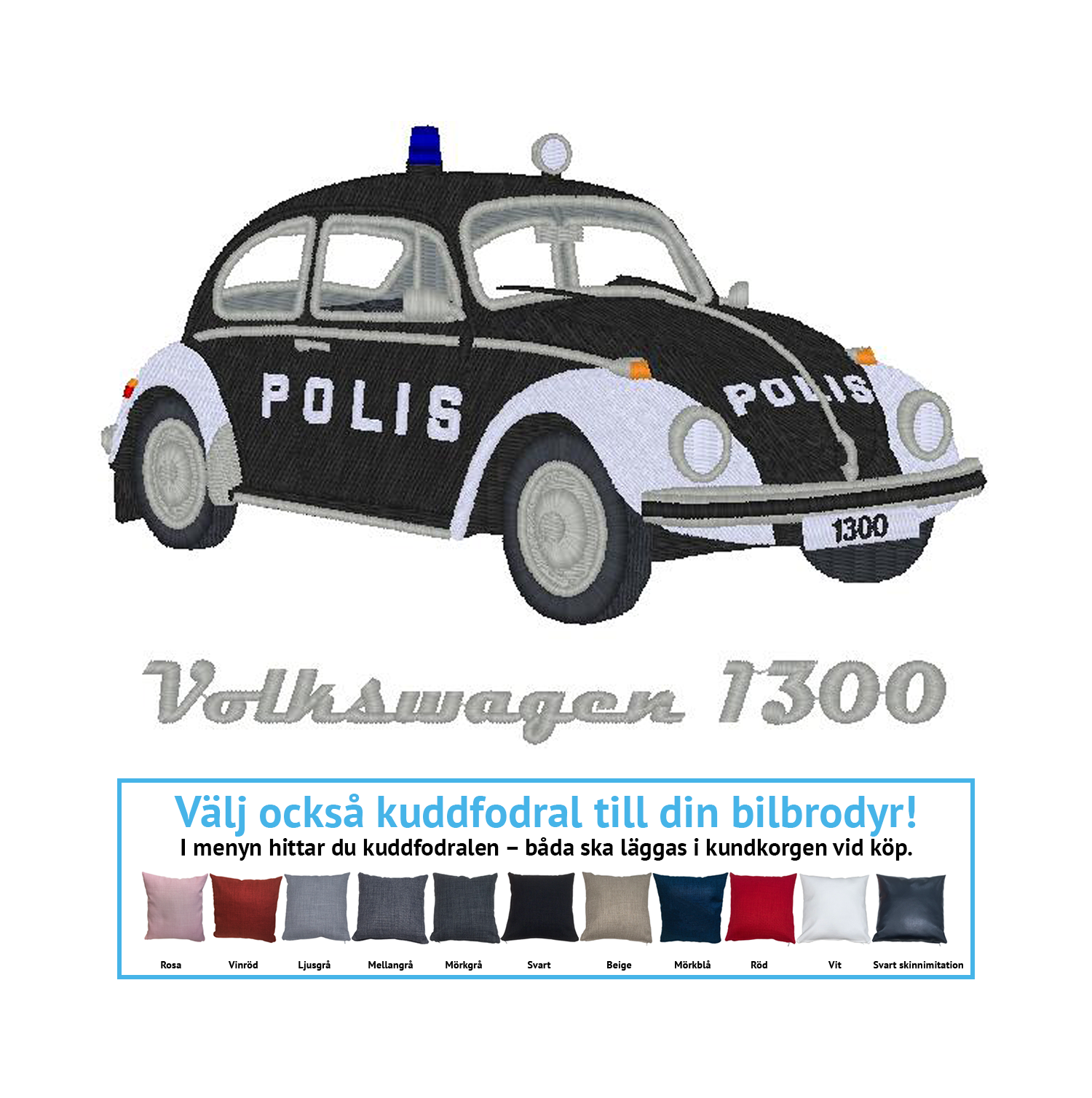 VW 1300 "polisbubbla", 1968