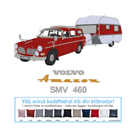 Volvo Amazon kombi special, 1968 + husvagn SMV 460 (omlackerade)