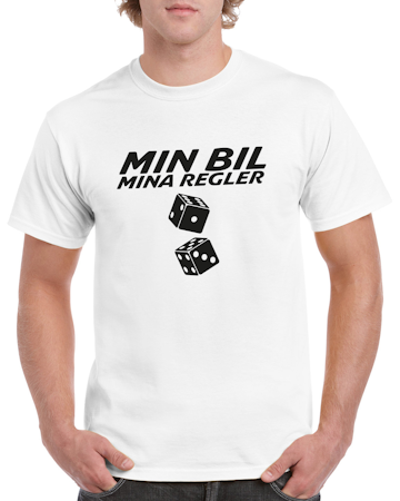 T-shirt herr: MIN BIL – MINA REGLER
