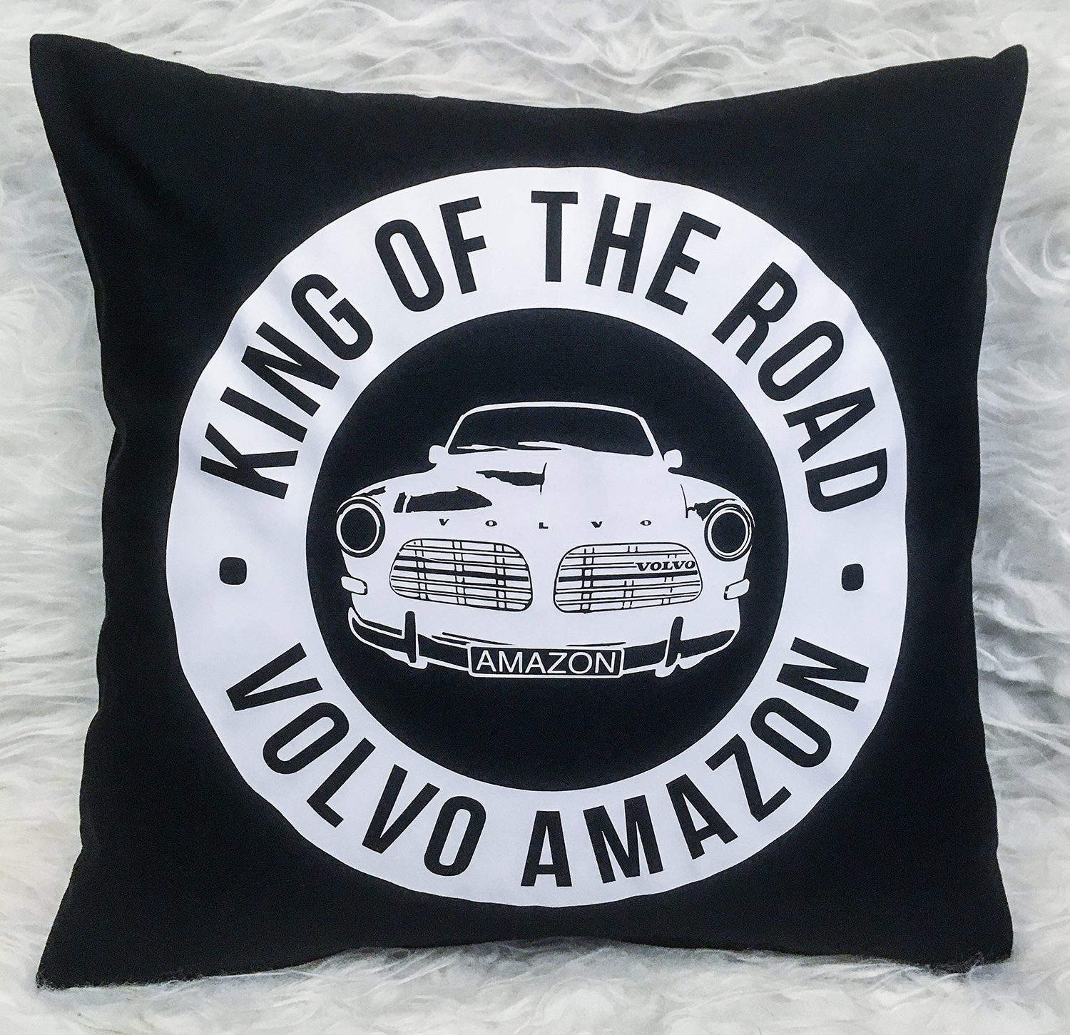 Svart kuddfodral, King of the Road, Volvo Amazon