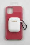 Paket - Färgglada och trevliga Silicone Case till din iPhone 11 Pro - Vinröd - Hallon