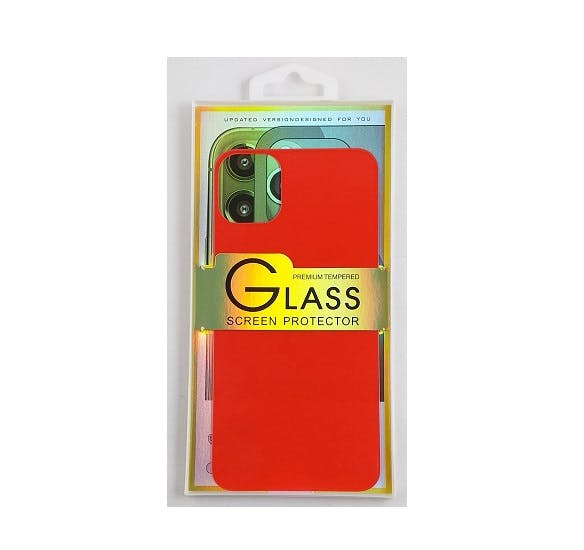 Glass screen protector back - Glas skydd till baksida iPhone 11 - Svart