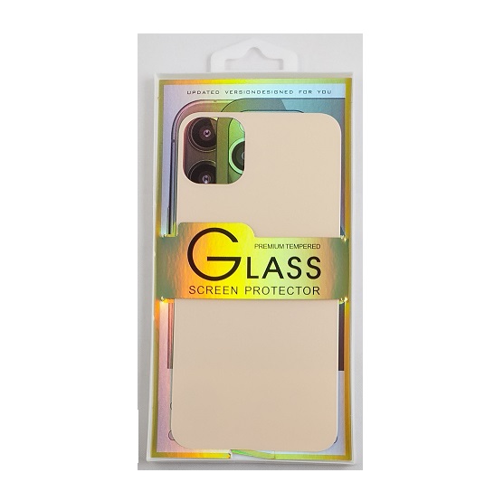 Glass screen protector back - Glas skydd till baksida iPhone 11 - Rosé guld