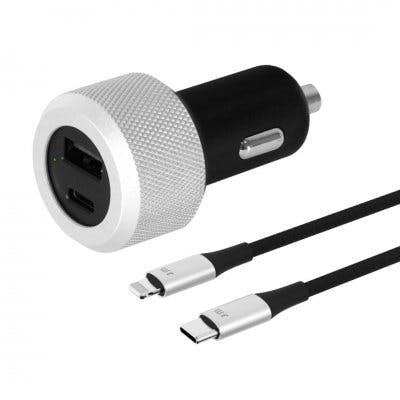 Billaddare + USB-C Lightning-kabel