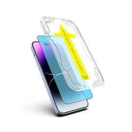 Privacy skärmskydd för iPhone 14 Pro med installations ram