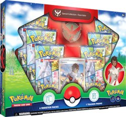 Pokemon Sword & Shield 10.5: Pokémon GO Pin Box - TEAM VALOR (Röd)