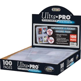 Ultra Pro 4 Pocket Secure Page for Toploaders (100 sidor)