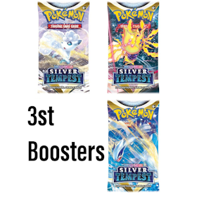 3st Pokemon Sword & Shield 12 Silver Tempest Boosters (3st)
