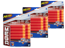 3st Nerf Elite Mega Dart Refill 10-Pack (30 skott)