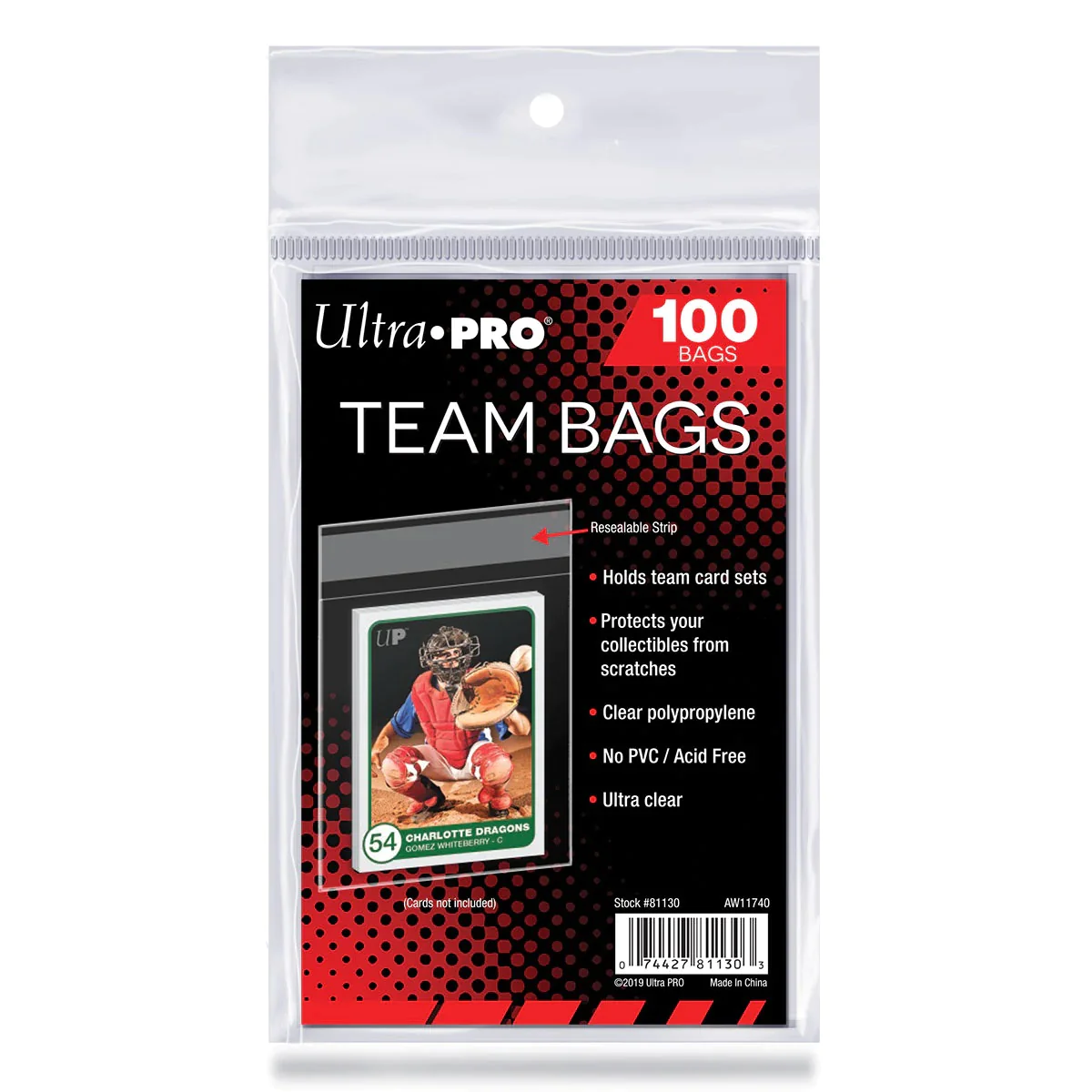 Ultra Pro Resealable Team Bags (100st)
