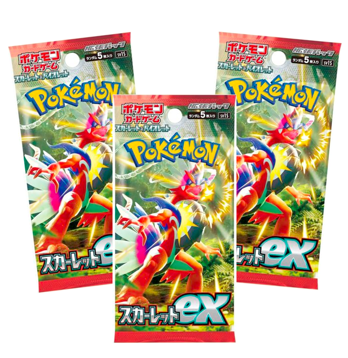 3st Pokemon Scarlet & Violet Scarlet Ex Boosters (Japansk import)