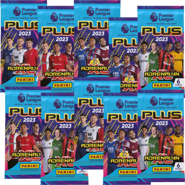 10st Paket Panini Adrenalyn XL Premier League 2023 PLUS Boosters (60st kort)