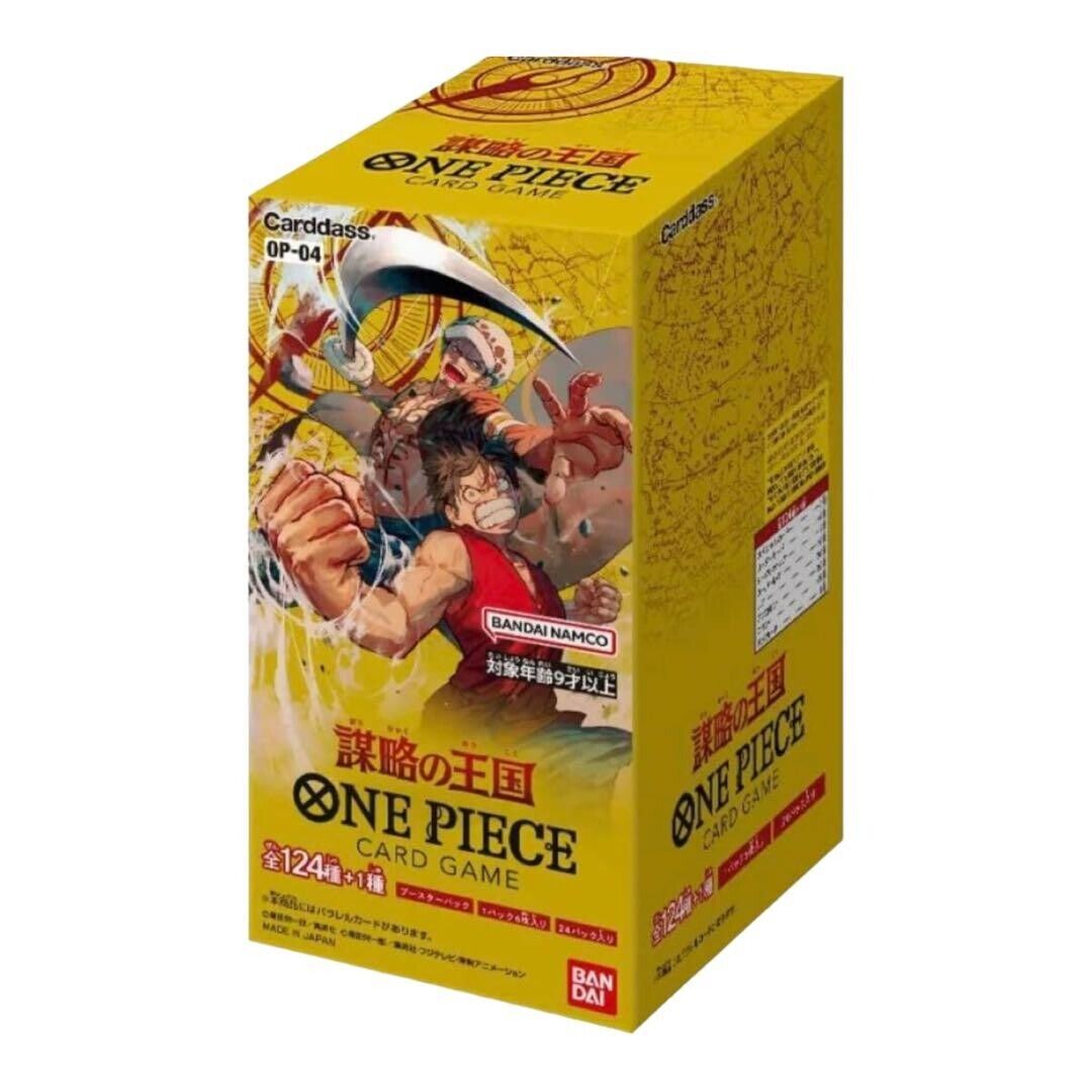 One Piece TCG Kingdoms of Conspiracy Booster Box OP-04  (Japansk import)