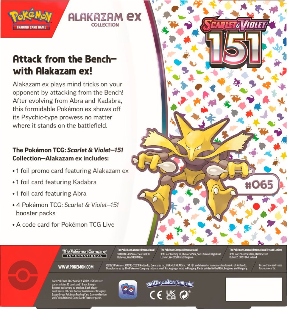 Pokemon Scarlet & Violet 3.5: 151 Alakazam EX box