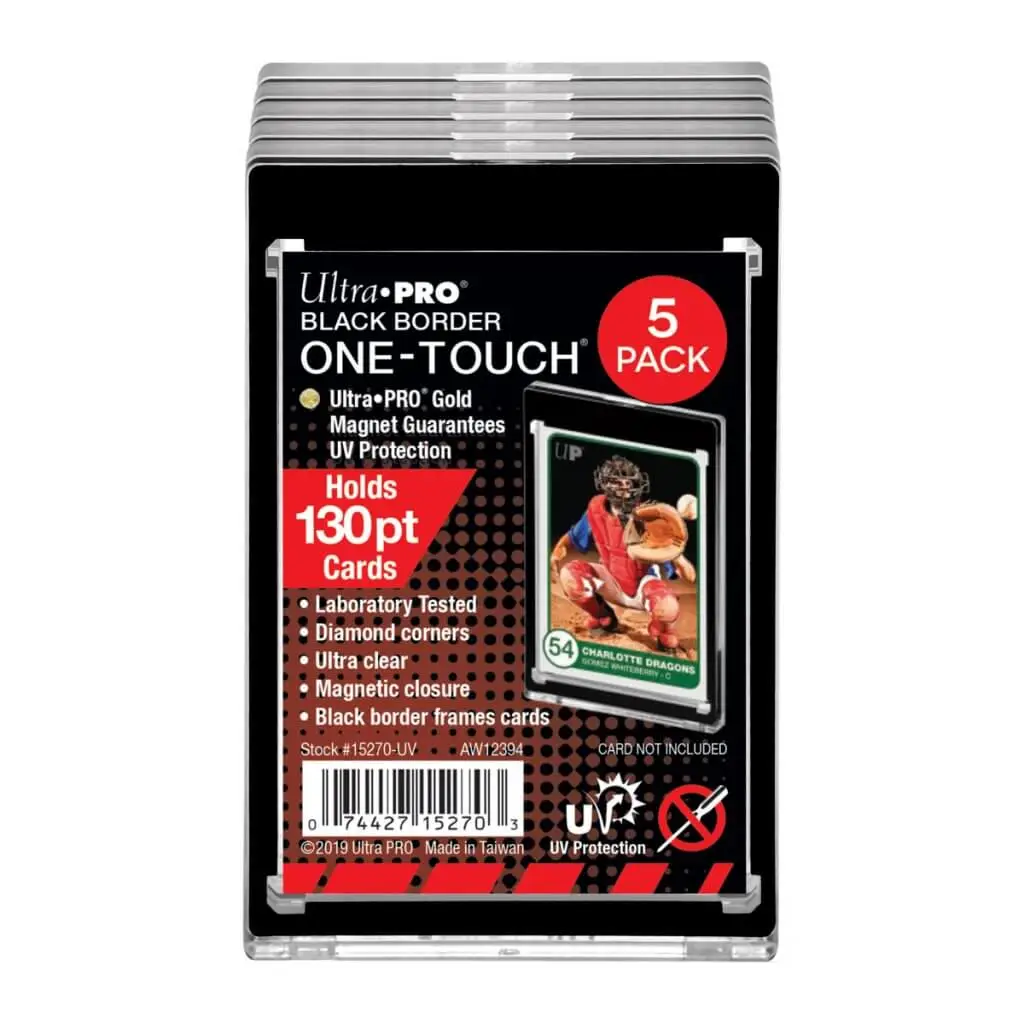 Ultra Pro One-Touch 130pt Black Border Magnetic Holder (5-pack)