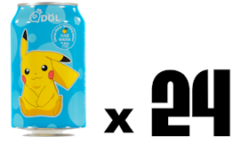 Qdol Pokemon Soda Läsk - Pikachu Mandarinsmak Flak (24st x 33cl)