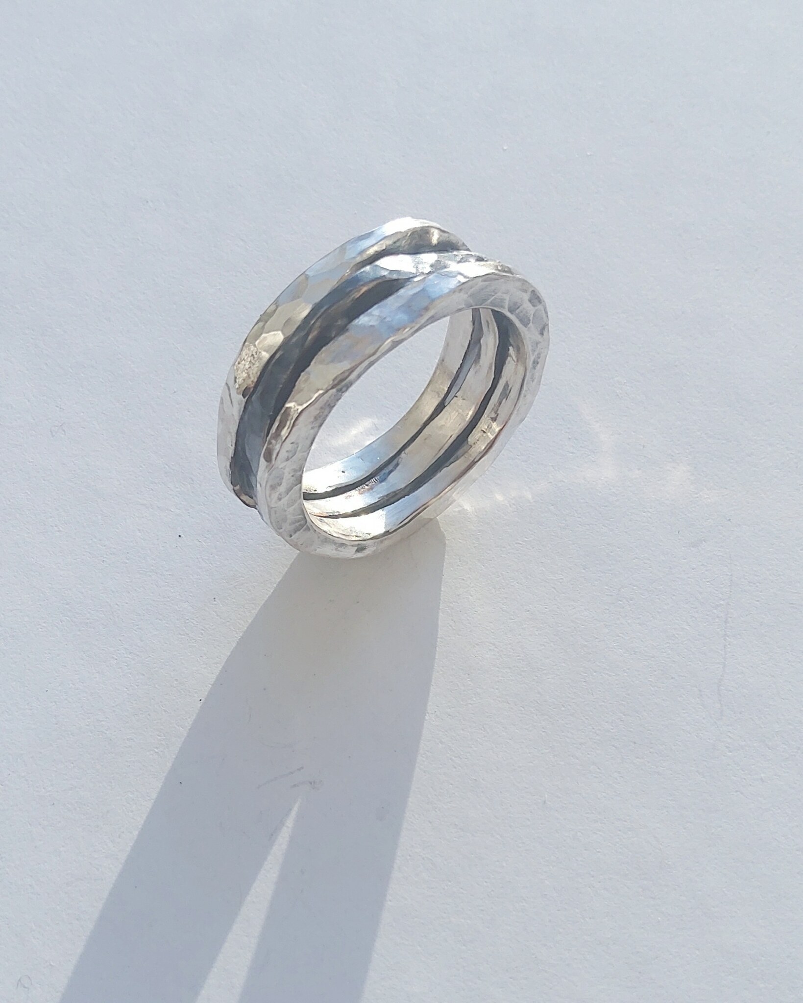 Ring silver/oxiderat - Judit Emödi