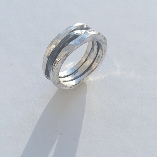 Ring silver/oxiderat - Judit Emödi