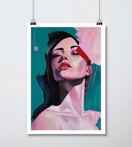 'Fragment II' Konsttryck 42x59 cm