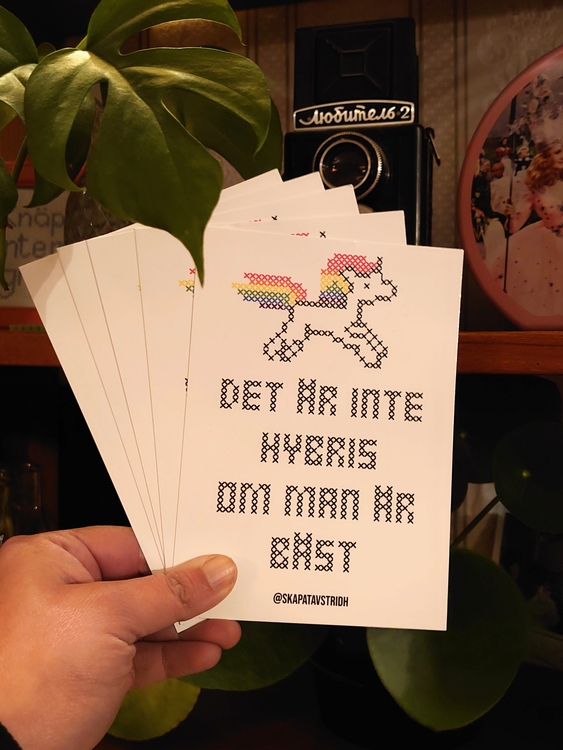 "Det är inte hybris om man är bäst" vykort 5-pack