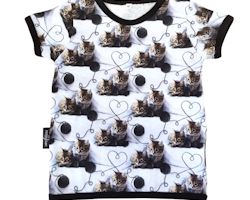 T-shirt katter - 80