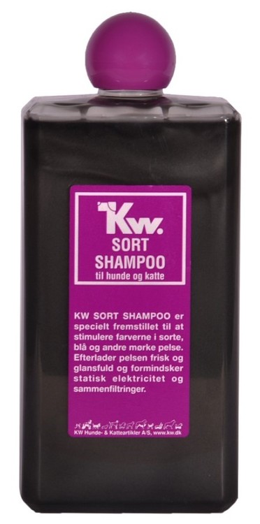 KW Sort shampo 500ml