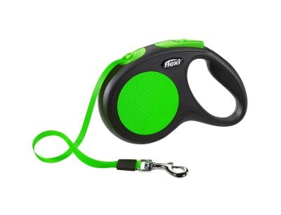 FLEXI KOPPEL NEW NEON M 5M BAND GRØNN MAX 25KG