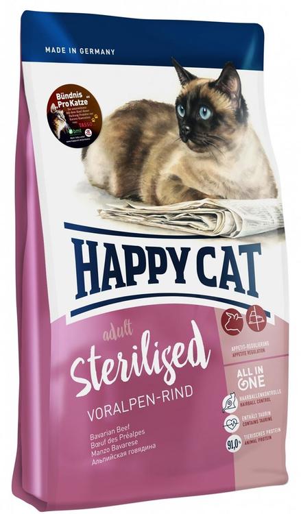 HAPPY CAT SUPREME ADULT STERILISERT BIFF 10KG