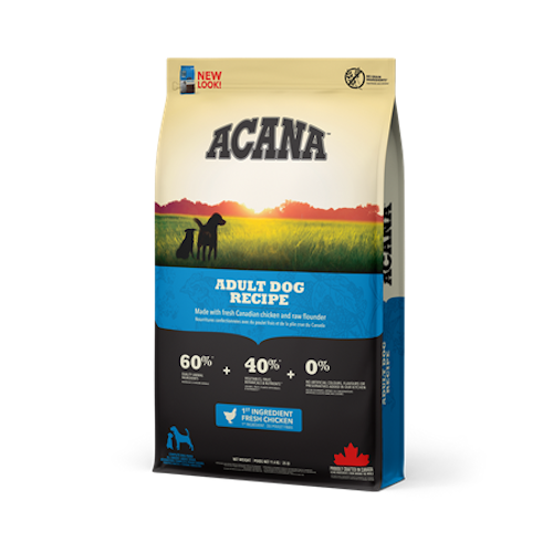 Acana Adult dog Recipe i 2 størrelser fra 960,-