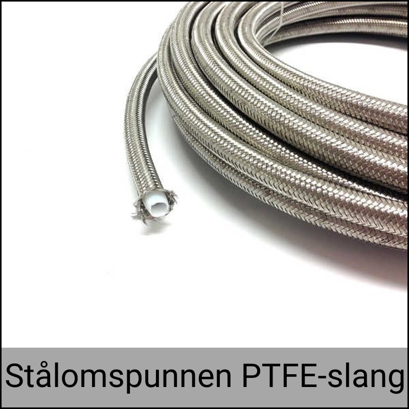 PTFE Stålomspunnen AN-slang - BILLET.SE - Produkter för Motorsport och Tuning