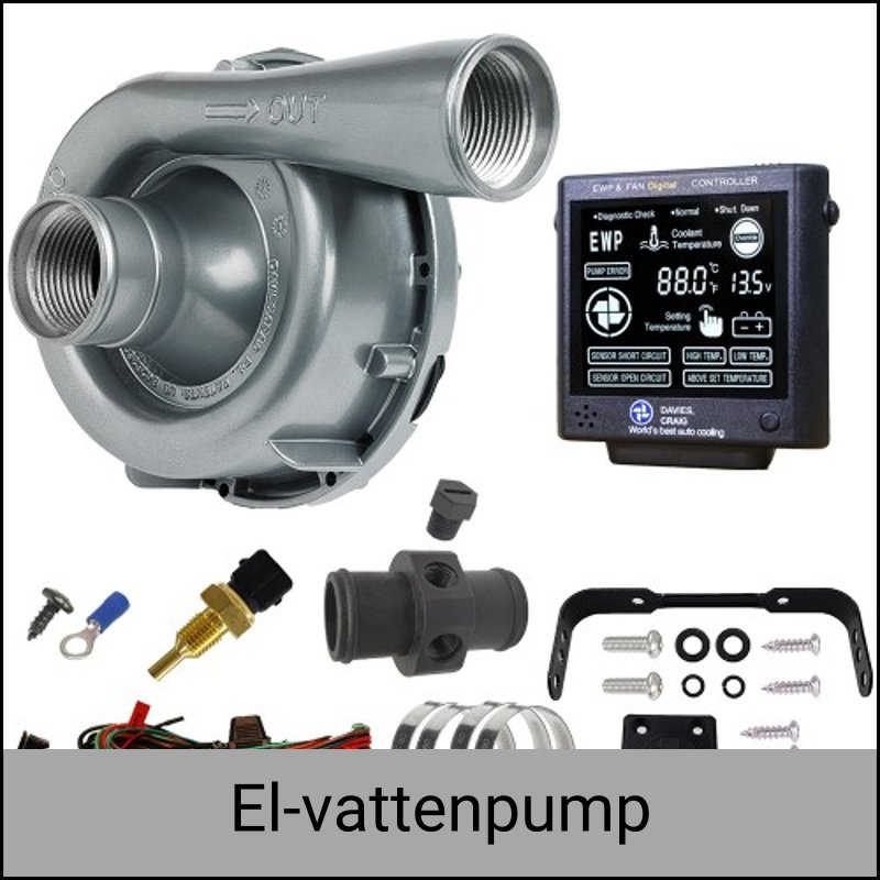 BILLET.SE - Produkter för Motorsport och Tuning > Vattenpump elektrisk