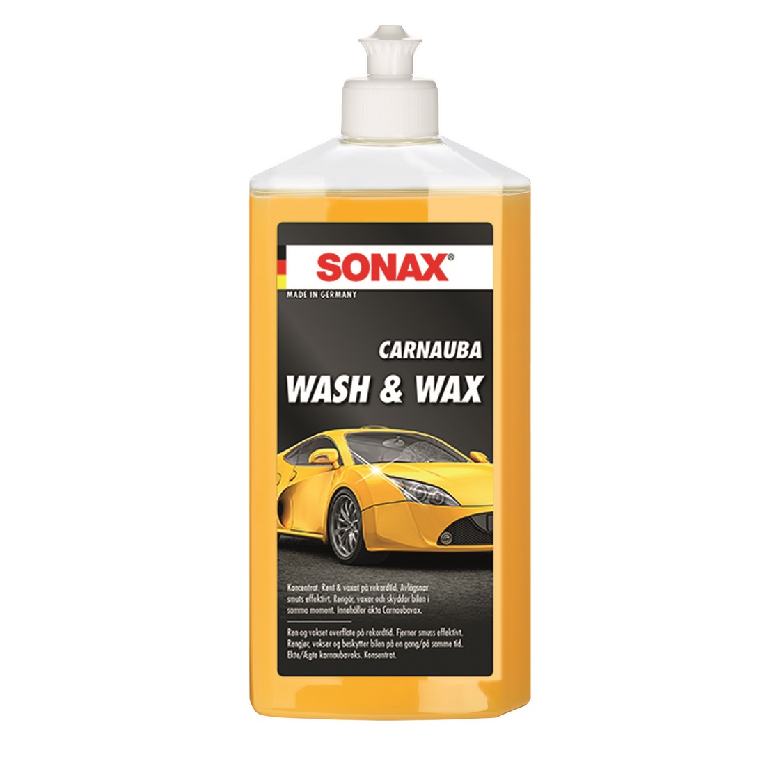Sonax Carnauba Wash & Wax, 500ML