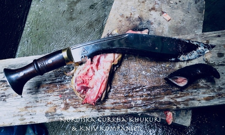 "HK" Traditionell Butcher Khukuri (ST/FT 11 tum).