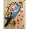 nakiri kniv, japansk kockkniv kökskniv av kolstål, handsmidda i nepal för nordiska gurkha i sverige. kock kniv.