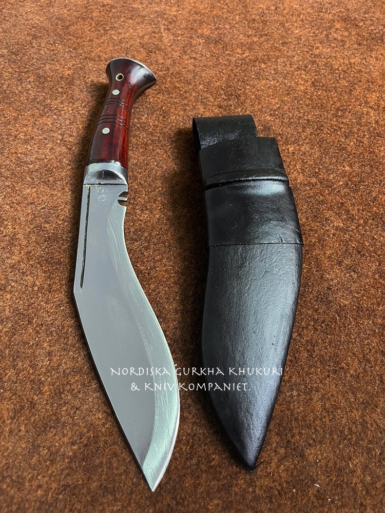 Klassisk Brigade of Gurkhas Khukuri kniv i fulltångs utgåva, Britiska militären ”Jungle” Khukuri, Nordiska Gurkha, kukri, sverige, norge, finland.