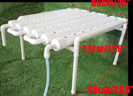 Hydroponic "NFT" system startkit 36 eller 54 pods